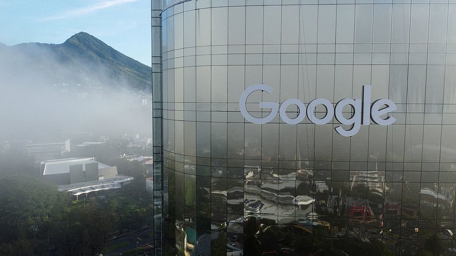 <div class="paragraphs"><p>A drone view shows the Google logo on a building in San Salvador, El Salvador, July 26, 2024.</p></div>
